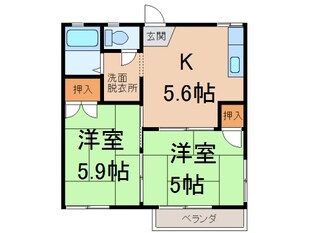 フォーブル若葉の物件間取画像